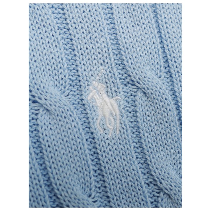 POLO RALPH LAUREN WOMEN COTTON CABLE SHORT SLEEVE JUMPER