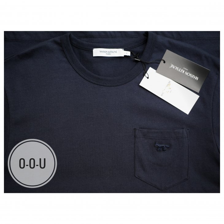 MAISON KITSUNE TONAL FOX PATCH POCKET CLASSIC T-SHIRT