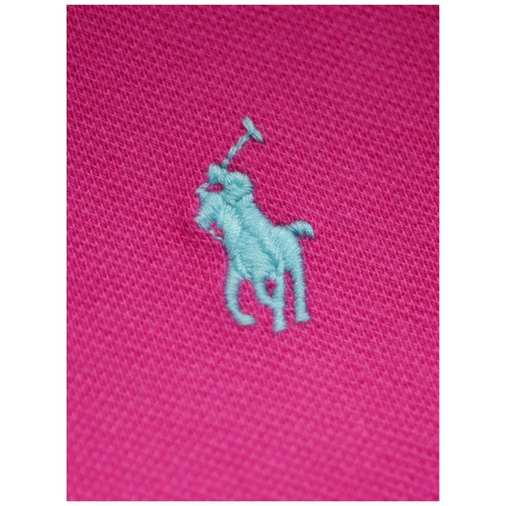 POLO RALPH LAUREN GIRLS COTTON MESH POLO DRESS