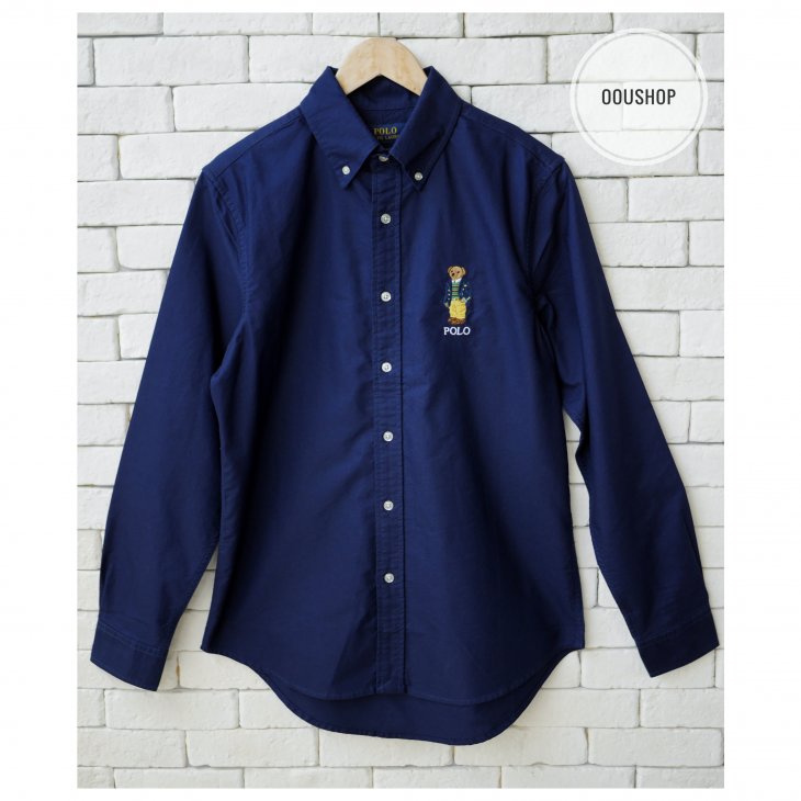 POLO RALPH LAUREN SLIM FIT POLO BEAR OXFORD SHIRT