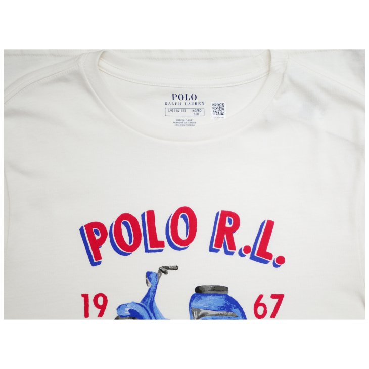 POLO RALPH LAUREN BOYS LOGO COTTON JERSEY T-SHIRT