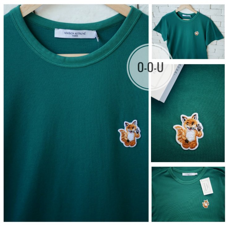 MAISON KITSUNÉ ALL RIGHT FOX PATCH CLASSIC TEE-SHIRT