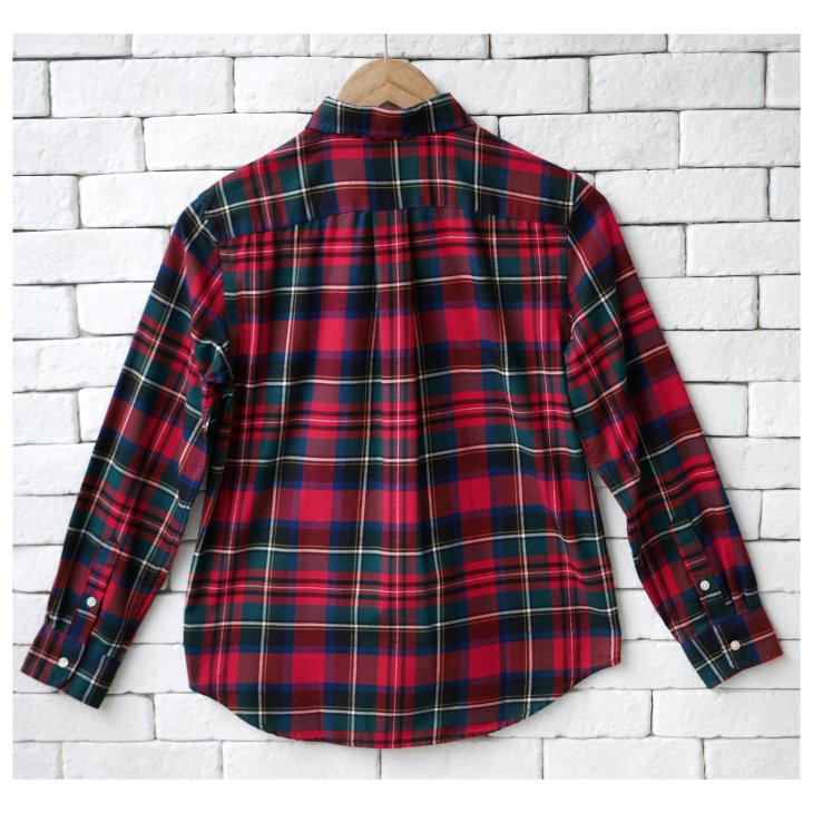 POLO RALPH LAUREN BOYS PLAID SEERSUCKER SHIRT