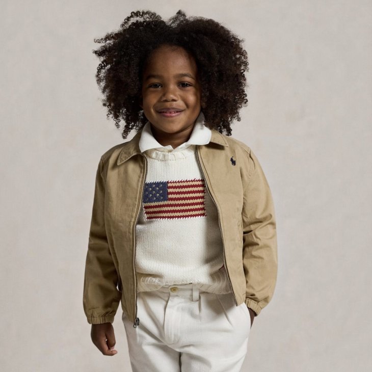 POLO RALPH LAUREN KIDS THE BAYPORT COTTON POPLIN JACKET