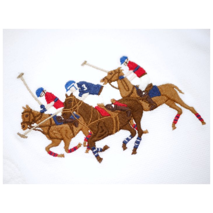 POLO RALPH LAUREN CLASSIC FIT TRIPLE-PONY MESH POLO SHIRT