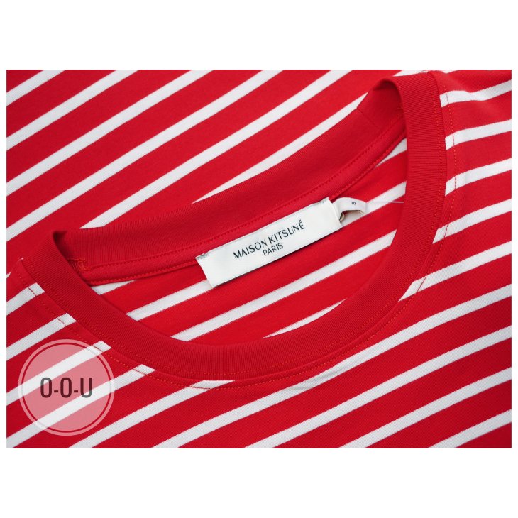 MAISON KITSUNE FOX HEAD PATCH REGULAR MARIN TEE SHIRT
