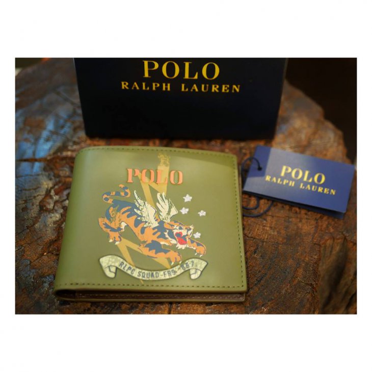 POLO RALPH LAUREN PRINT LEATHER BILLFOLD