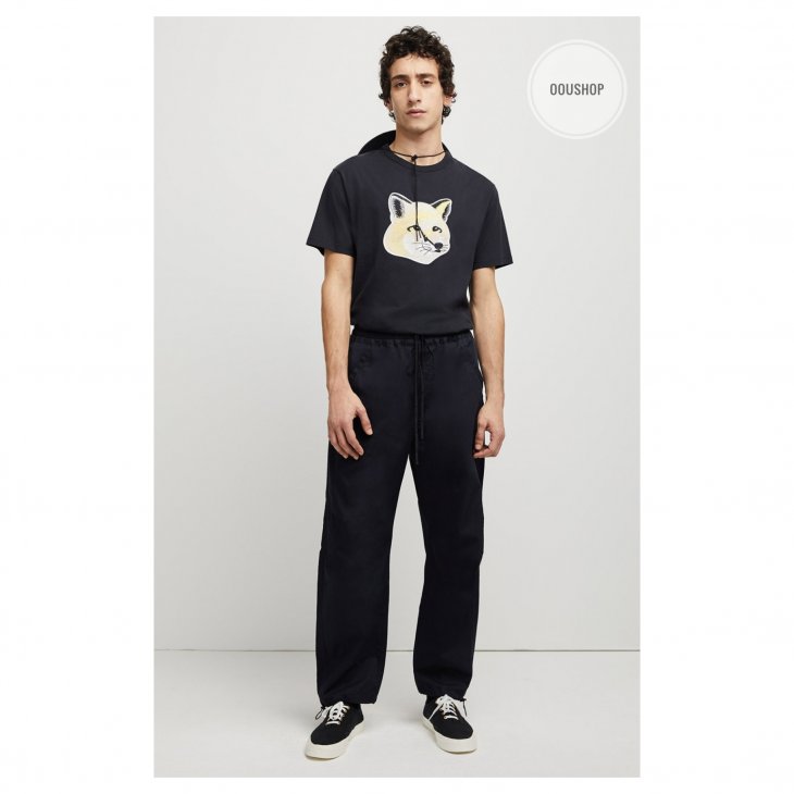 MAISON KITSUNE TEE-SHIRT PASTEL FOX HEAD EMBROIDERY