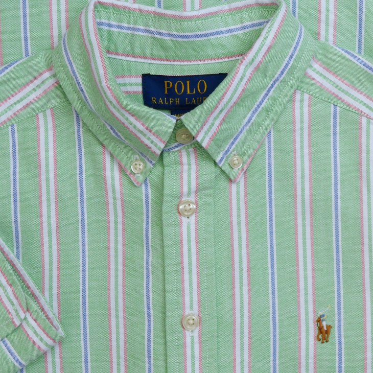 POLO RALPH LAUREN BOYS STRIPED COTTON OXFORD SHIRT