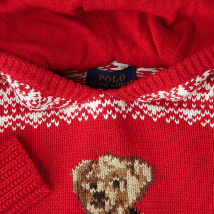 POLO RALPH LAUREN BOYS POLO BEAR HOODIE