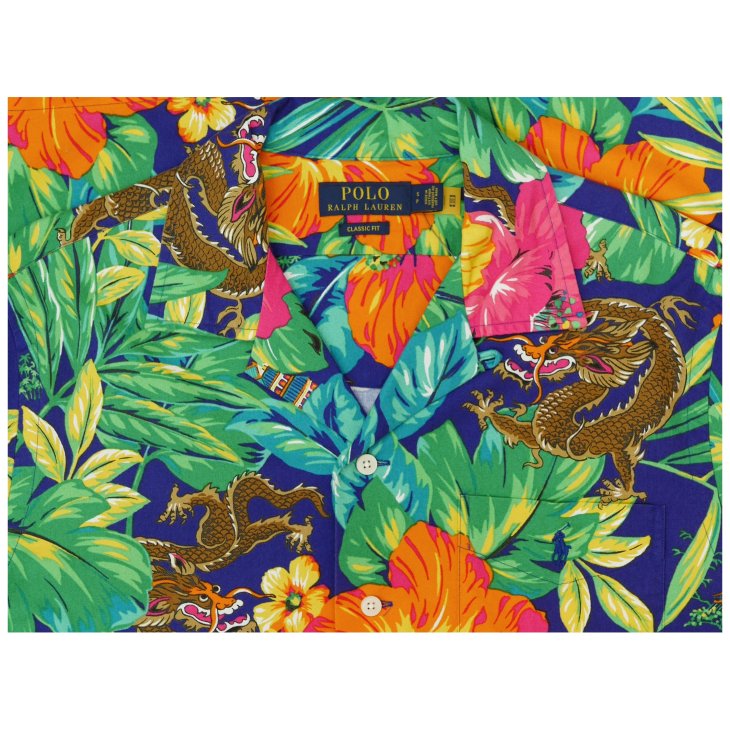 POLO RALPH LAUREN CLASSIC FIT TROPICAL OXFORD CAMP SHIRT