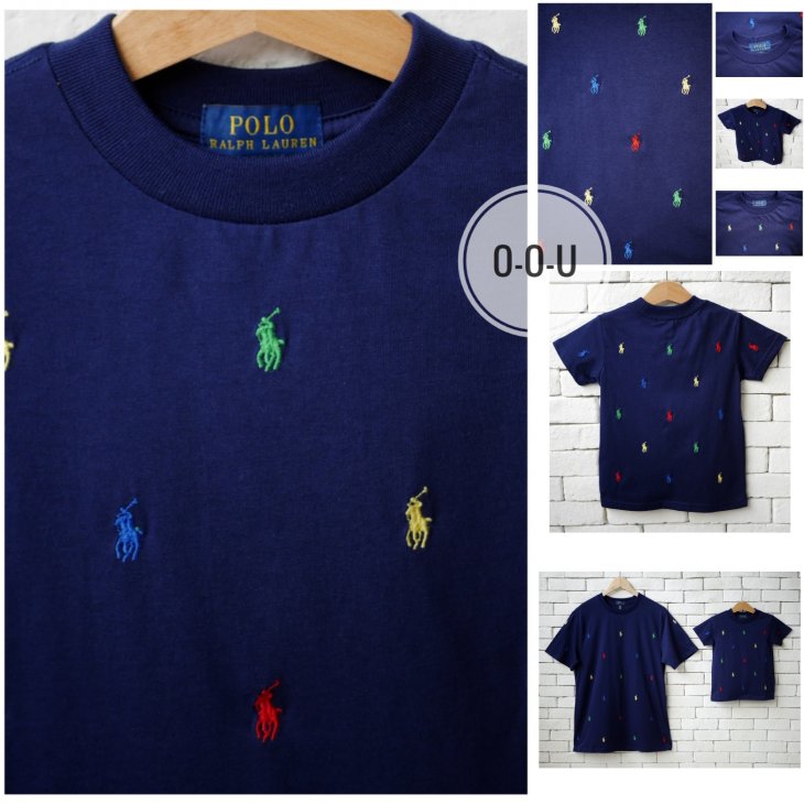 POLO RALPH LAUREN KIDS ALL-OVER POLO PONY T-SHIRT
