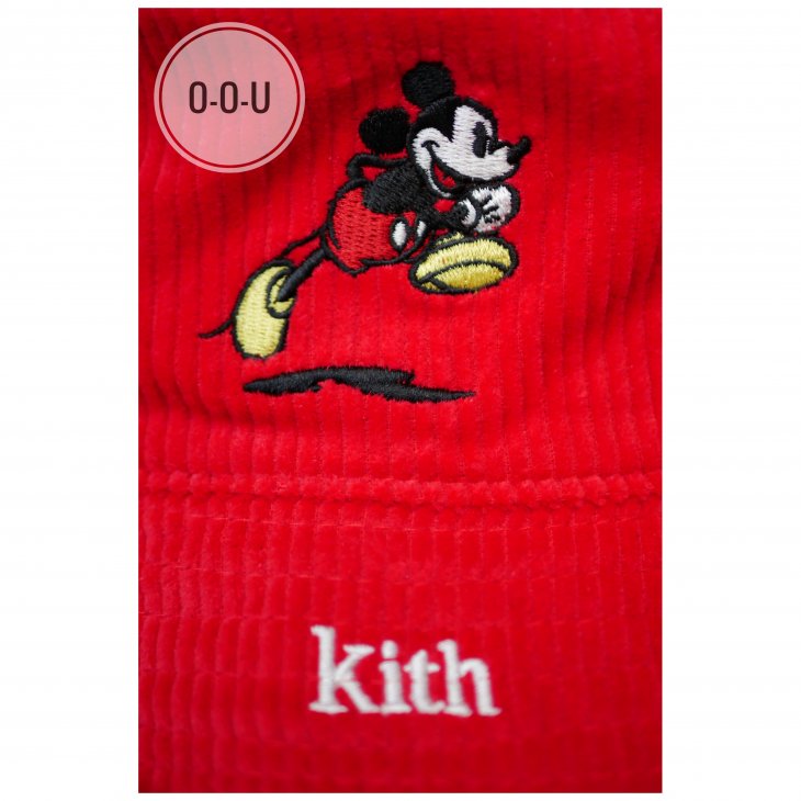 KITH X DISNEY MICKEY CORDUROY BUCKET HAT