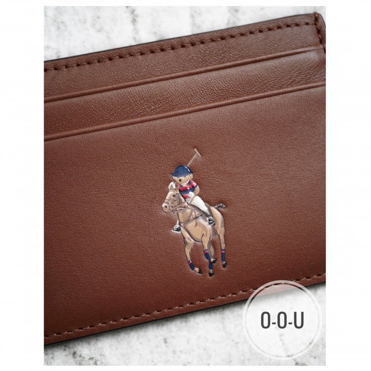 POLO RALPH LAUREN POLO BEAR LEATHER CARD CASE