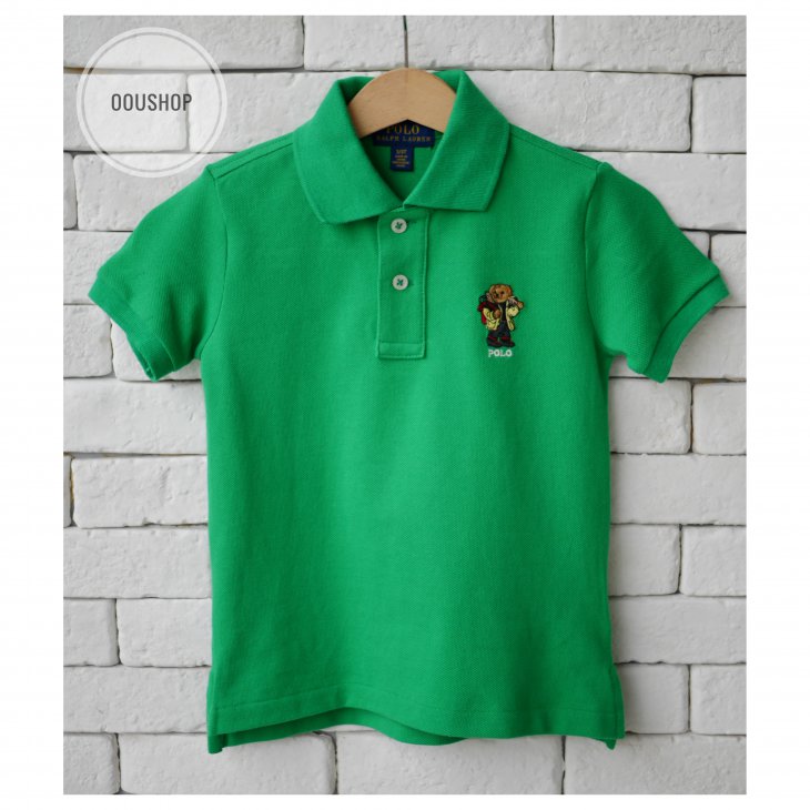 POLO RALPH LAUREN POLO BEAR KIDS COTTON MESH POLO