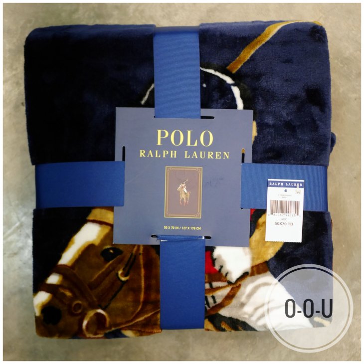 POLO RALPH LAUREN POLO BEAR & BIG PONY THROW BLANKET