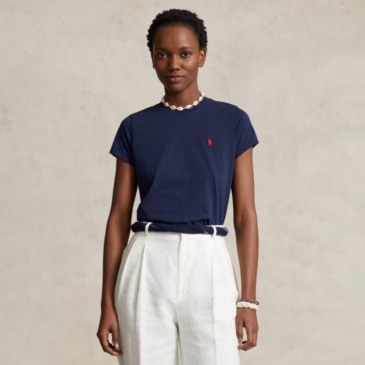 POLO RALPH LAUREN WOMEN COTTON JERSEY TEE
