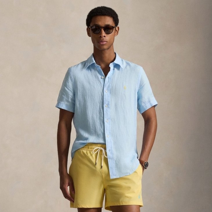 POLO RALPH LAUREN CLASSIC FIT LINEN SHIRT