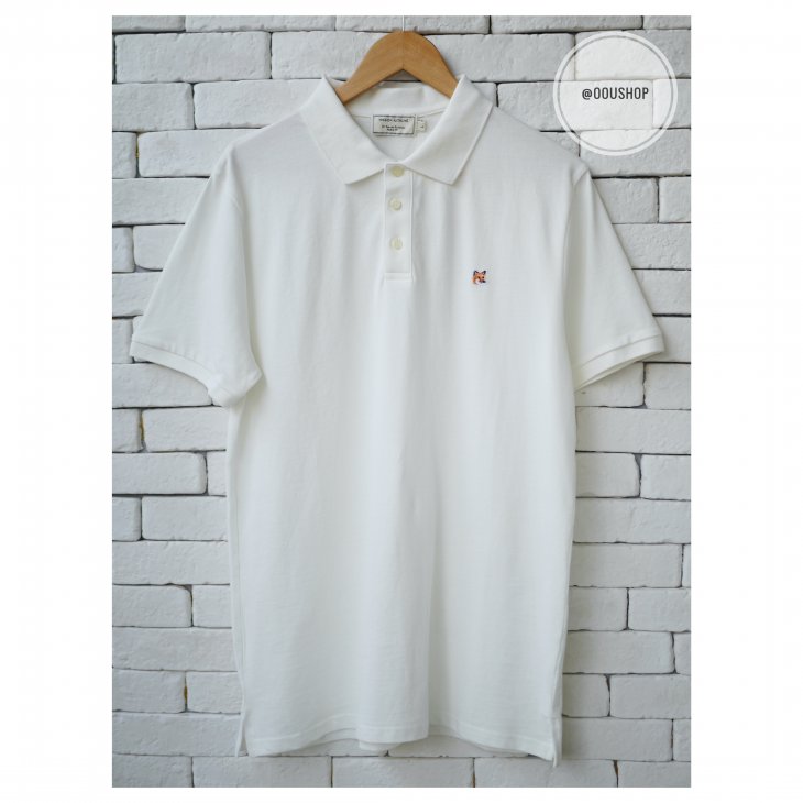 MAISON KITSUNE POLO FOX HEAD EMBROIDERY