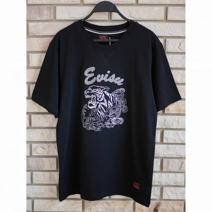EVISU Tiger Graphic Embroidered T-shirt
