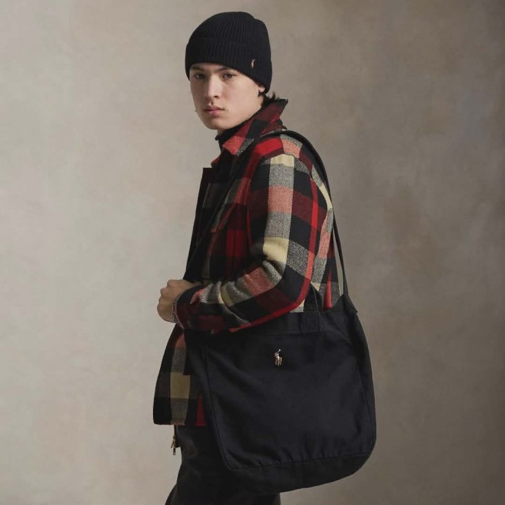 POLO RALPH LAUREN CANVAS SHOPPER TOTE