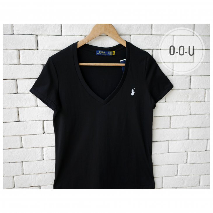 POLO RALPH LAUREN COTTON JERSEY V-NECK TEE