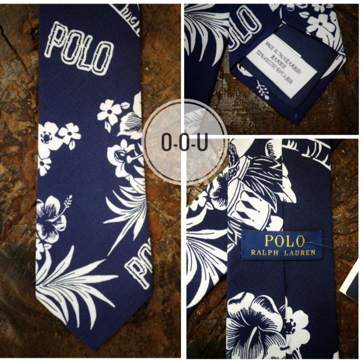 POLO RALPH LAUREN TROPICAL BEAR NARROW TIE