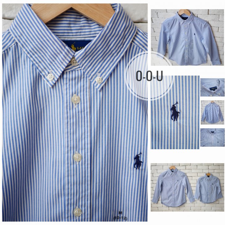 POLO RALPH LAUREN STRIPED BOYS COTTON SHIRT