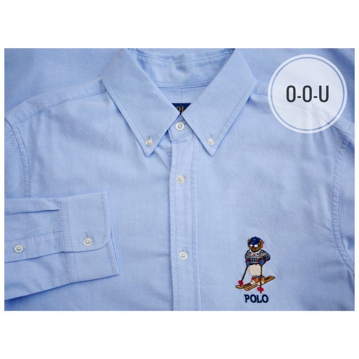 POLO RALPH LAUREN CUSTOM FIT SKI BEAR OXFORD SHIRT