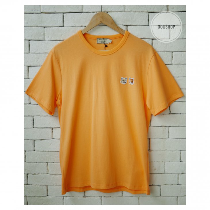 MAISON KITSUNE TEE-SHIRT DOUBLE FOX HEAD PATCH
