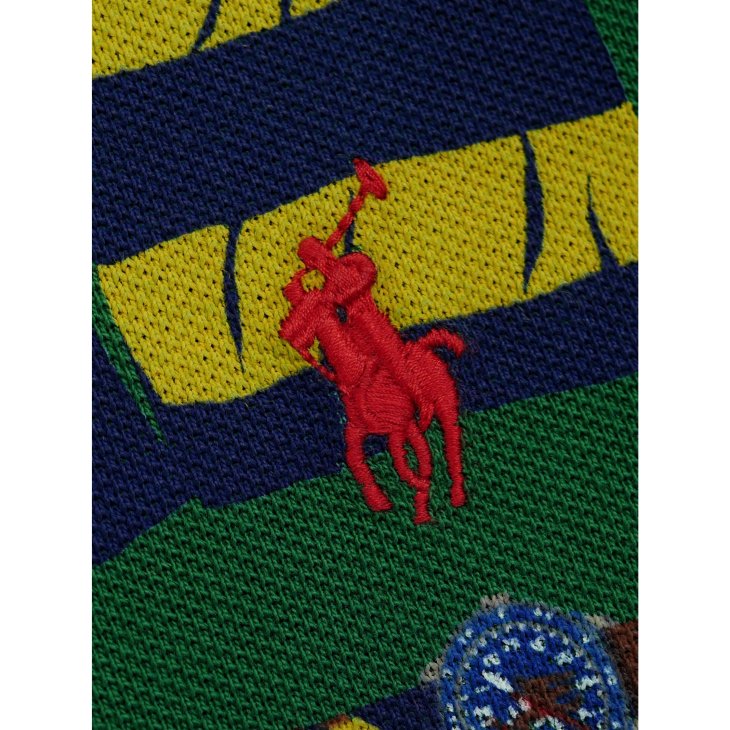 POLO RALPH LAUREN CLASSIC FIT GRAPHIC MESH POLO SHIRT