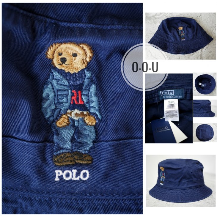 POLO RALPH LAUREN POLO BEAR TWILL BUCKET HAT