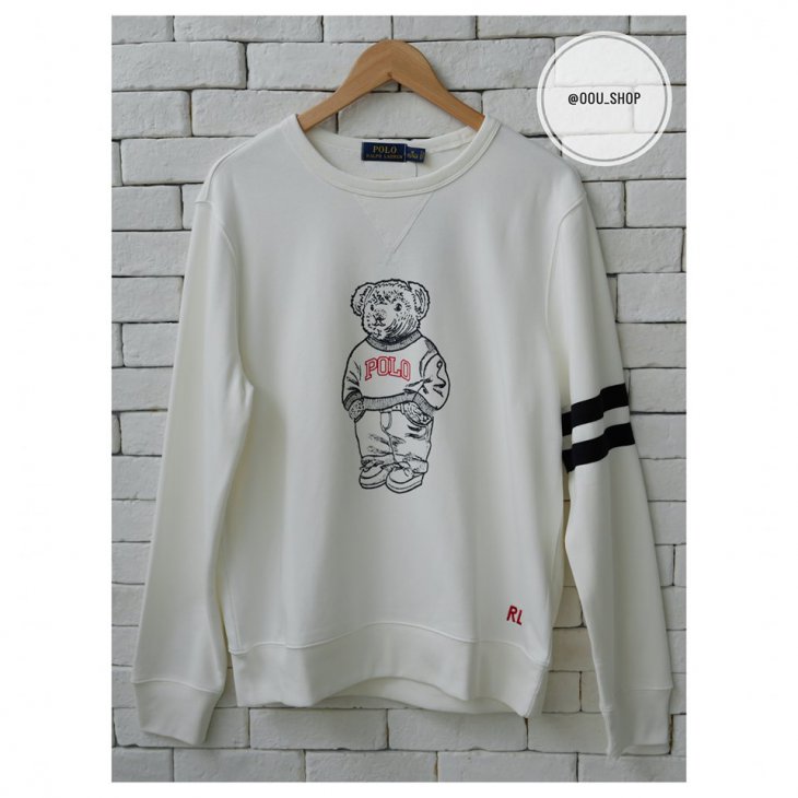 POLO RALPH LAUREN POLO BEAR COTTON SWEATSHIRT
