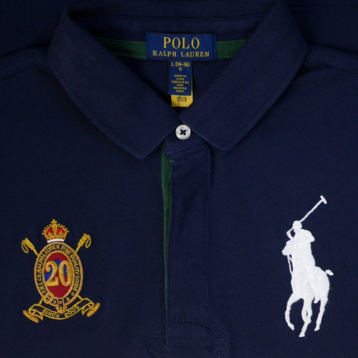 POLO RALPH LAUREN BOYS BIG PONY 20TH ANNIVERSARY POLO SHIRT