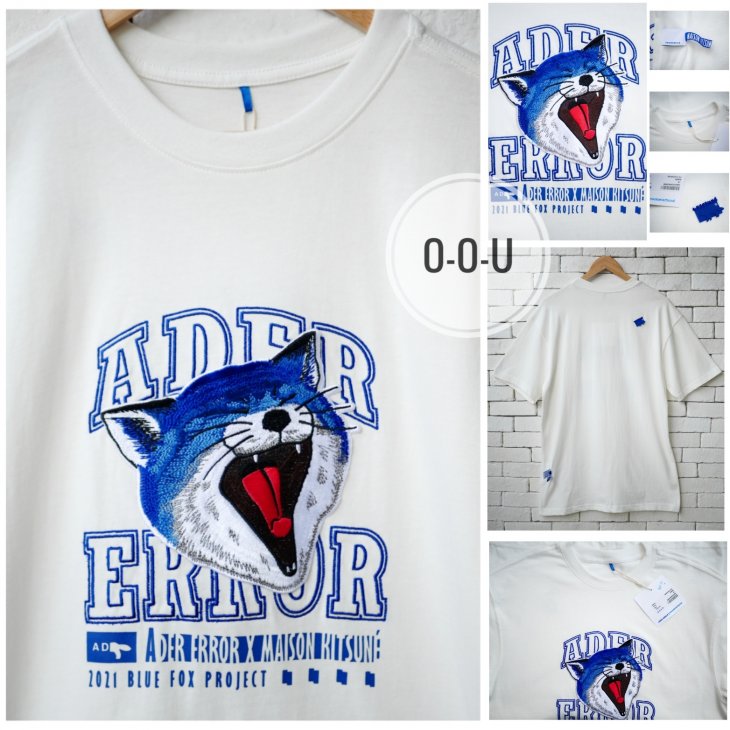 MAISON KITSUNÉ X ADER ERROR YAWN FOX T-SHIRT