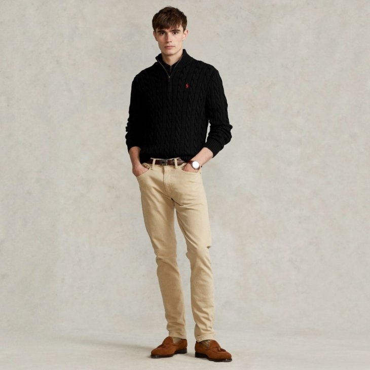 POLO RALPH LAUREN CABLE-KNIT WOOL-CASHMERE JUMPER