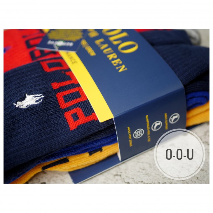 POLO RALPH LAUREN LOGO CREW SOCK 6-PACK