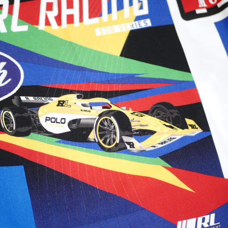 POLO RALPH LAUREN CLASSIC FIT RACING-PRINT CAMP SHIRT