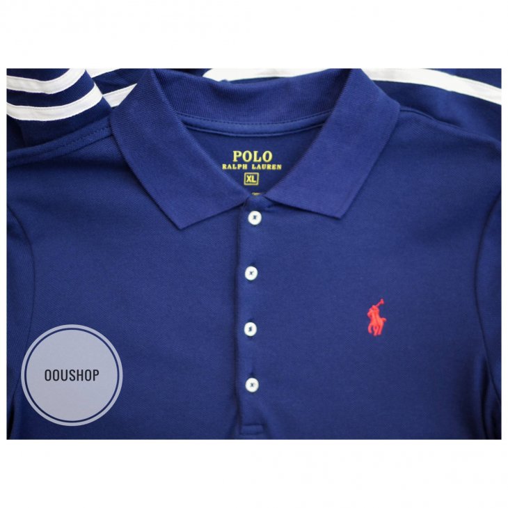 POLO RALPH LAUREN GIRLS STRIPED STRETCH MESH POLO DRESS