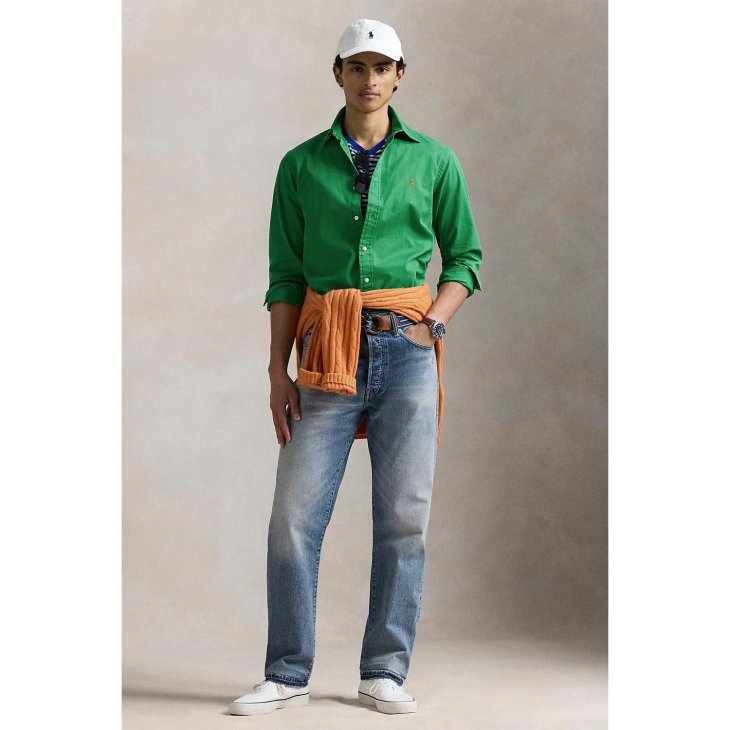 POLO RALPH LAUREN CUSTOM FIT FEATHERWEIGHT TWILL SHIRT