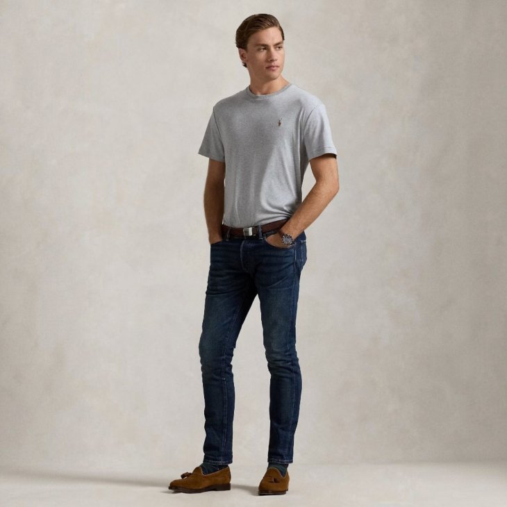 POLO RALPH LAUREN CUSTOM SLIM FIT COTTON T-SHIRT