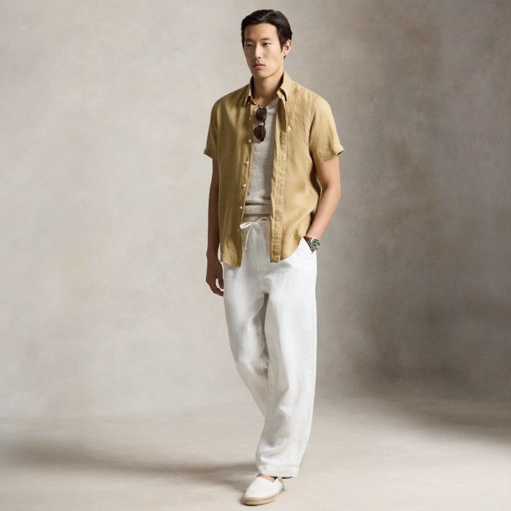 POLO RALPH LAUREN CLASSIC FIT LINEN SHIRT