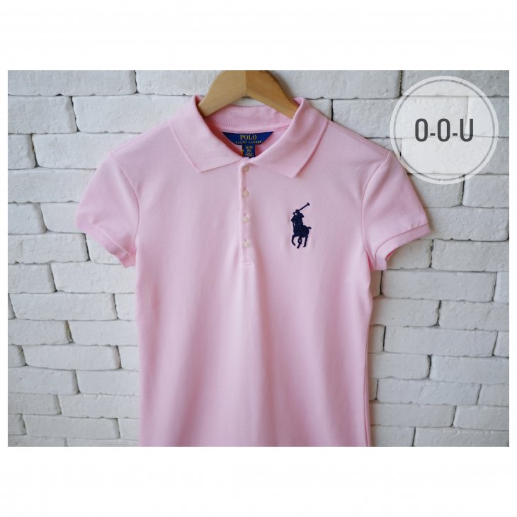 POLO RALPH LAUREN GIRLS BIG PONY COTTON MESH POLO DRESS