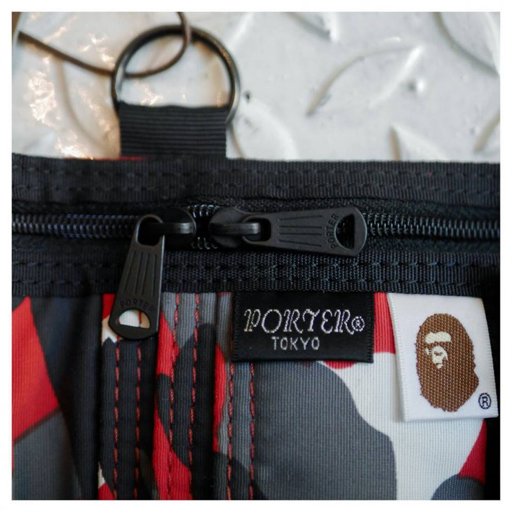 A BATHING APE BAPE X PORTER WARM UP CAMO WALLET
