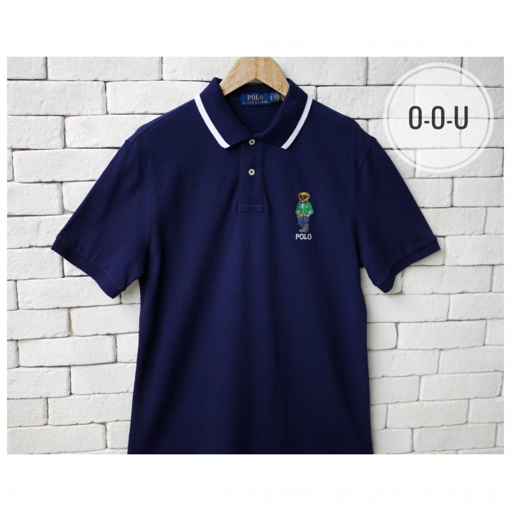 POLO RALPH LAUREN CUSTOM SLIM FIT POLO BEAR POLO SHIRT