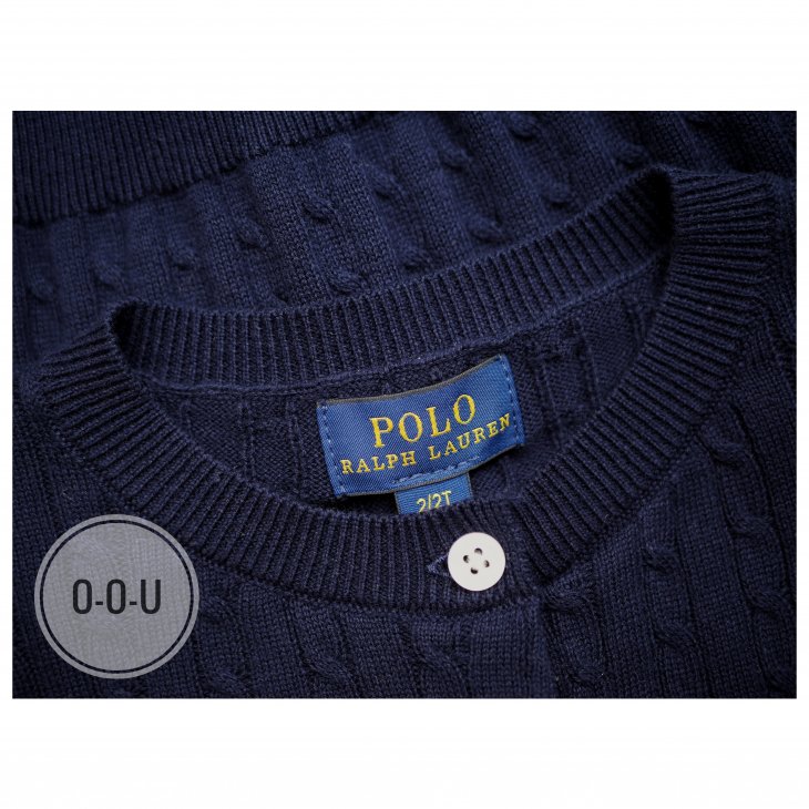 POLO RALPH LAUREN KIDS MINI CABLE COTTON CARDIGAN