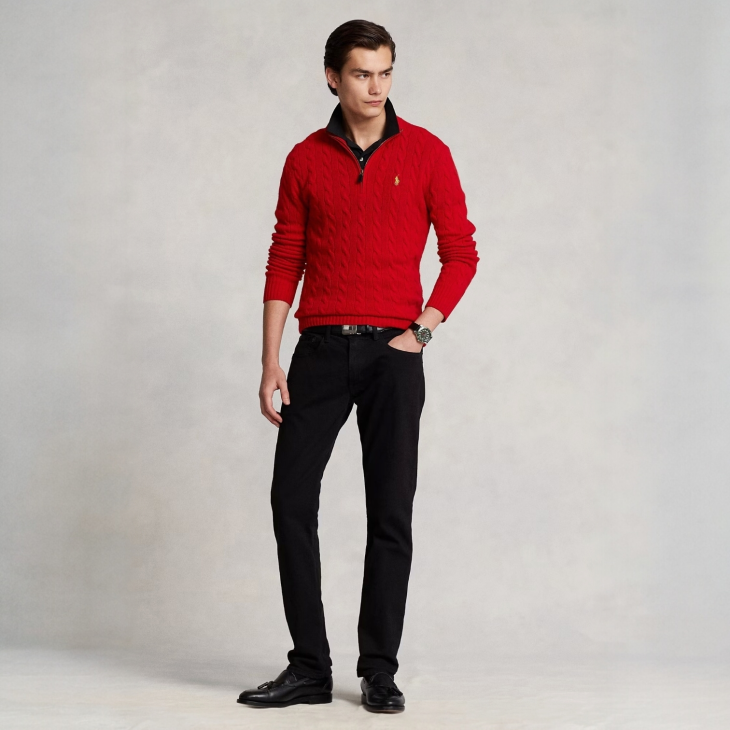 POLO RALPH LAUREN CABLE-KNIT WOOL-CASHMERE JUMPER