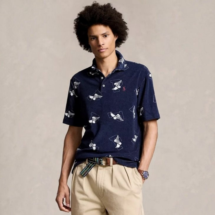 POLO RALPH LAUREN CLASSIC FIT P-WING TERRY POLO SHIRT