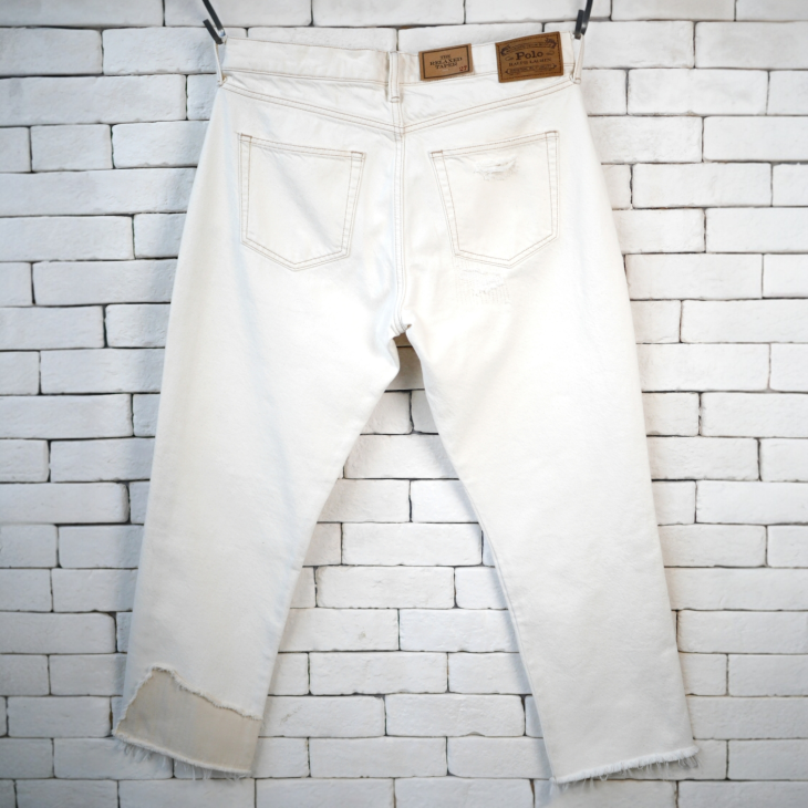 POLO RALPH LAUREN WOMEN RELAXED TAPERED PATCHWORK JEAN