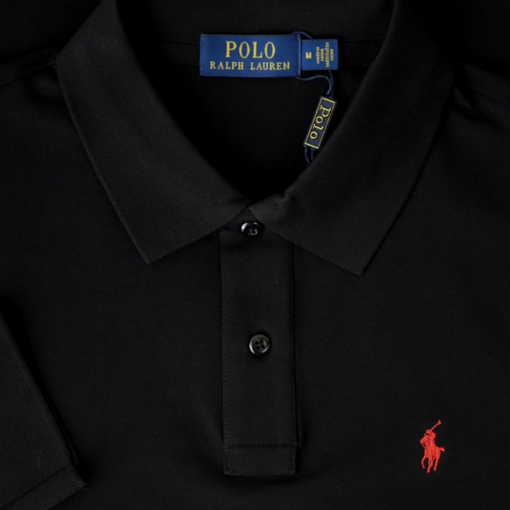 POLO RALPH LAUREN MESH LONG-SLEEVE POLO SHIRT
